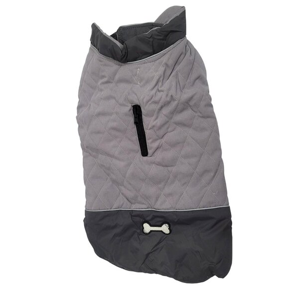 Reversible Dog Coats for XL Dogs Waterproof Jacket Coat XXL Gray - Picture 1 of 9